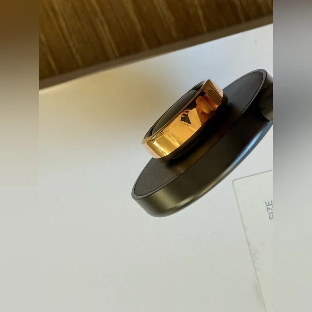 Oura Ring in Black and Gold